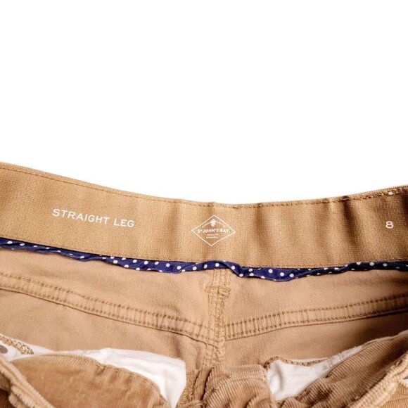 St. John's Bay Tan Corduroy Straight Leg Pants Jeans - Picture 7 of 14